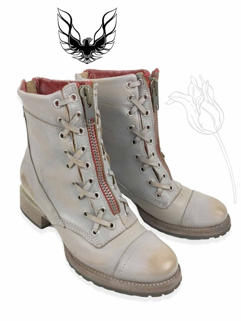 Freebird by Steven Liverpool Gray Leather Boots